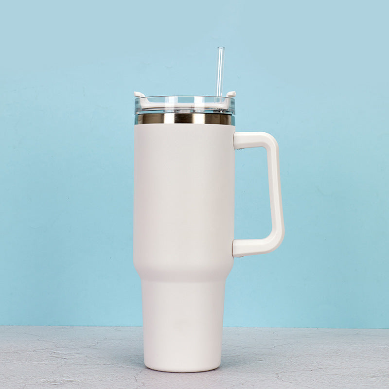 Wholesale 304 stainless steel 40oz ice cup double layer vacuum spray car cup creative outdoor handle cup